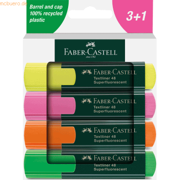 Faber Castell Textmarker Textliner 48 4er Kartonetui sortiert von Faber Castell