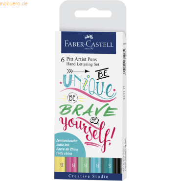 Faber Castell Tuschestift Pitt Artist Pen Lettering Pastelltöne sortie von Faber Castell