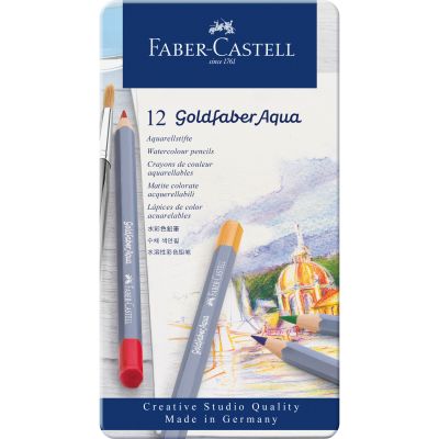 Goldfaber Aqua Aquarellstifte im Metalletui von Faber Castell