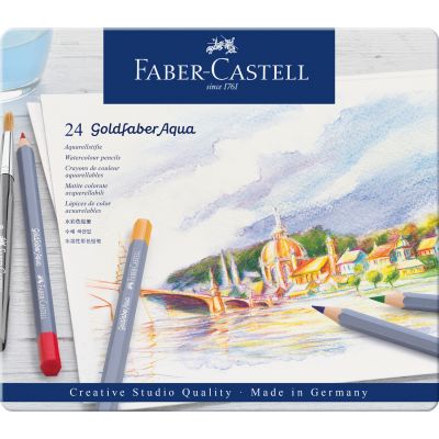 Goldfaber Aqua Aquarellstifte im Metalletui von Faber Castell