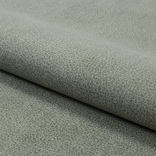 Fabreco CAYON Polsterstoff in Leder-Optik Meterware 140 cm breit, 100% Polyester, Gewicht 380 g/lfm, Nubukleder-Imitat für Sofakissen, Polsterbezüge und Sitzkissen - Hellgrau 87 von Fabreco