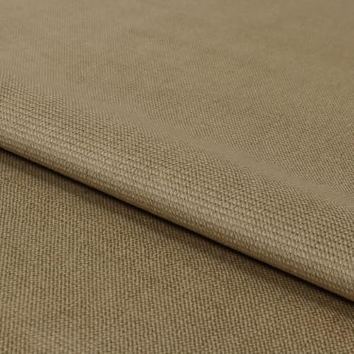 Fabreco KRONTOS Microfaser Velours – Weicher und strapazierfähiger Möbelstoff, vielseitiger Polsterstoff und Samtstoff in Uni-Farben, Meterware 145 cm breit, ideal für Sofas und Stühle - Sand von Fabreco