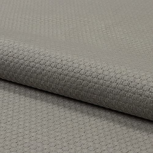 Fabreco LUMA Polsterstoff Meterware 142 cm breit, 100% Polyester, Gewicht 230 g/m2, feine Noppen-Struktur, Dekostoff für Vorhänge, Sofakissen, Polsterbezüge und Sitzkissen – Beigegrau 02 von Fabreco