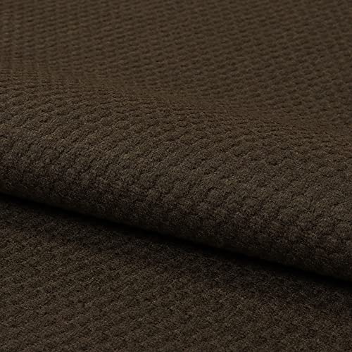 Fabreco LUMA Polsterstoff Meterware 142 cm breit, 100% Polyester, Gewicht 230 g/m2, feine Noppen-Struktur, Dekostoff für Vorhänge, Sofakissen, Polsterbezüge und Sitzkissen – Braun 04 von Fabreco