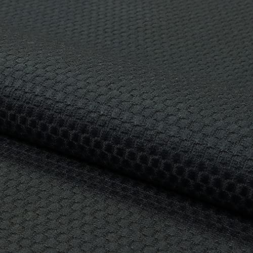 Fabreco LUMA Polsterstoff Meterware 142 cm breit, 100% Polyester, Gewicht 230 g/m2, feine Noppen-Struktur, Dekostoff für Vorhänge, Sofakissen, Polsterbezüge und Sitzkissen – Dunkelgrau 15 von Fabreco