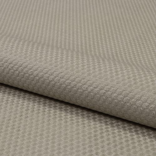 Fabreco LUMA Polsterstoff Meterware 142 cm breit, 100% Polyester, Gewicht 230 g/m2, feine Noppen-Struktur, Dekostoff für Vorhänge, Sofakissen, Polsterbezüge und Sitzkissen – Hellbeige 01 von Fabreco