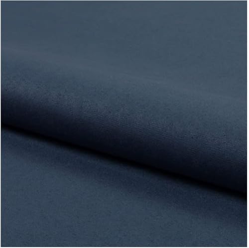 Fabreco NUBUK Polsterstoff Meterware 148 cm breit, 100% Polyester, Gewicht 300 g/lfm, Microfaser, Velourleder ideal als oder Möbelstoff für Sofakissen, Polsterbezüge - Blau von Fabreco