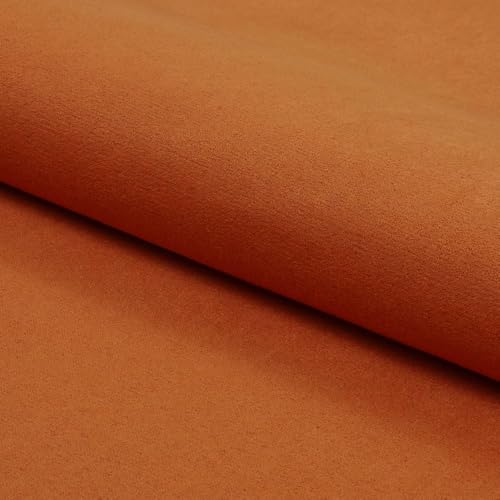 Fabreco NUBUK Polsterstoff Meterware 148 cm breit, 100% Polyester, Gewicht 300 g/lfm, Microfaser, Velourleder ideal als oder Möbelstoff für Sofakissen, Polsterbezüge - Lachsrosa von Fabreco