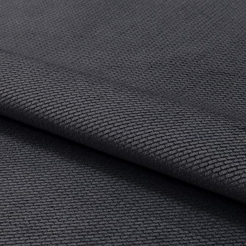 Fabreco VELVET 4,5lfm Polster- und Deko-Stoff 4,5 M x 160 cm breit, 100% Polyester, Gewicht 350 g/lfm, Samtstoff für Vorhänge, Maskottchen, Sofakissen, Polsterbezüge und Krabbeldecken - Graphit 02 von Fabreco