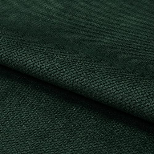 Fabreco VELVET 4,5lfm Polster- und Deko-Stoff 4,5 M x 160 cm breit, 100% Polyester, Gewicht 350 g/lfm, Samtstoff für Vorhänge, Maskottchen, Sofakissen, Polsterbezüge und Krabbeldecken - Grün 31 von Fabreco