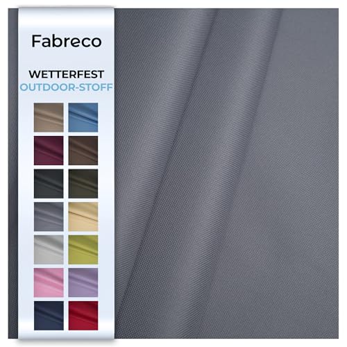 Fabreco – Wasserabweisender Oxford 250D Polyester Stoff Meterware 200x160cm | Vielseitiger Outdoorstoff für Gartenmöbel, Zelte & Sonnenschutz | Leicht, robust & pflegeleicht, Grau Fabreco – Wasserabweisender Oxford 250D Polyester Stoff Meterware 200x160cm | Vielseitiger Outdoorstoff für Gartenmöbel, Zelte & Sonnenschutz | Leicht, robust & pflegeleicht, Grau von Fabreco