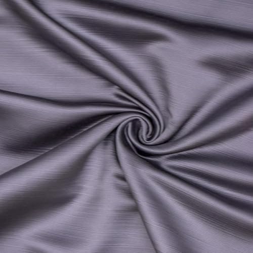 Fabric Mart Direct Asche Lila Schwerer Satin Stoff als Meterware, 137 cm oder 54 Zoll Breite Lila Satin Stoff, 1 Meter Solide Satin Polsterstoff für Vorhänge, Kissen von Fabric Mart Direct