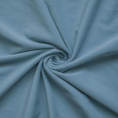 Fabric Mart Direct Dunkelblau Stoff als Meterware, 137 cm oder 54 Zoll Breite Blau Samt Stoff, 1 kontinuierlicher Zähler Hochwertiger Plüschsamt Stoff, Polsterstoff, Stoff für Vorhänge, Kissen von Fabric Mart Direct