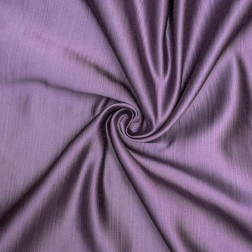 Fabric Mart Direct Lila Schwerer Satin Stoff als Meterware, 137 cm oder 54 Zoll Breite Lila Satin Stoff, 1 Meter Solide Satin Polsterstoff für Vorhänge, Kissen von Fabric Mart Direct