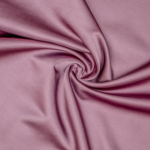 Fabric Mart Direct Mauve Schwerer Satin Stoff als Meterware, 137 cm oder 54 Zoll Breite Rosa Satin Stoff, 1 Meter Solide Satin Polsterstoff für Vorhänge, Kissen von Fabric Mart Direct