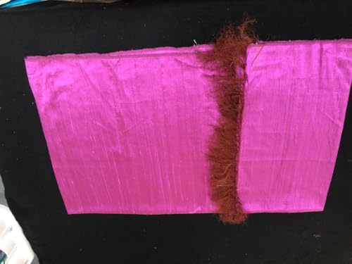 Schals aus 100 % Seide mit Fransen, erhältlich in 2 Farben: Rosa, Lila und Elfenbein von FabricFactory