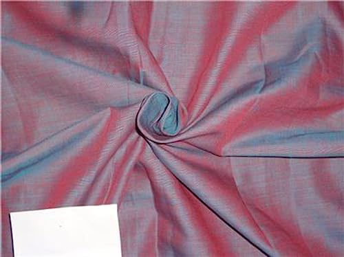 Zweifarbiger roter x blauer Leinenstoff, 137,2 cm breit, Leinen von FabricFactory