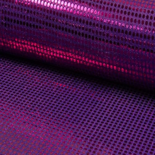 FABRICS-CITY LILA/PINK EXKLUSIVE KLEINE PAILLETTEN STOFF 6MM STOFFE, 4526 von Fabrics-City