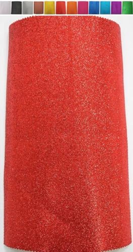 FABRICS-CITY ROT EVA 2MM MOOSGUMMIPLATTE GLITTER CA.20CM X 29,5CM STOFF STOFFE, 4308 von Fabrics-City