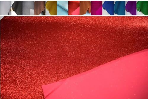 FABRICS-CITY ROT EVA MOOSGUMMI GLITTER BASTELSTOFF 2MM STOFF STOFFE, 4003 von Fabrics-City