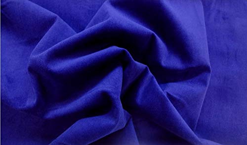 FABRICS-CITY ROYALBLAU BAUMWOLLSAMT SAMT STOFF SAMTSTOFF STOFFE, 3463 von Fabrics-City