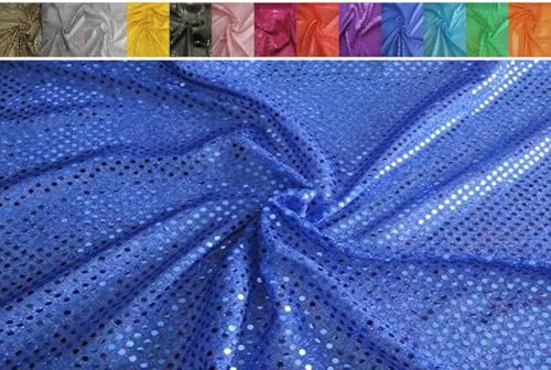 FABRICS-CITY ROYALBLAU EXKLUSIVE KLEINE PAILLETTEN STOFF 3MM STOFFE, 2423 von Fabrics-City