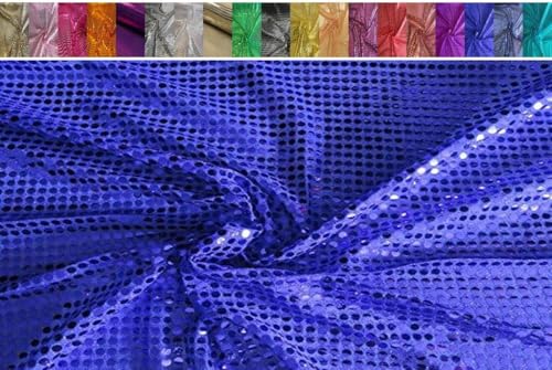 FABRICS-CITY ROYALBLAU HOCHWERTIG PAILETTEN STOFF PAILLETTENSTOFF 6MM STOFFE, 2435 von Fabrics-City