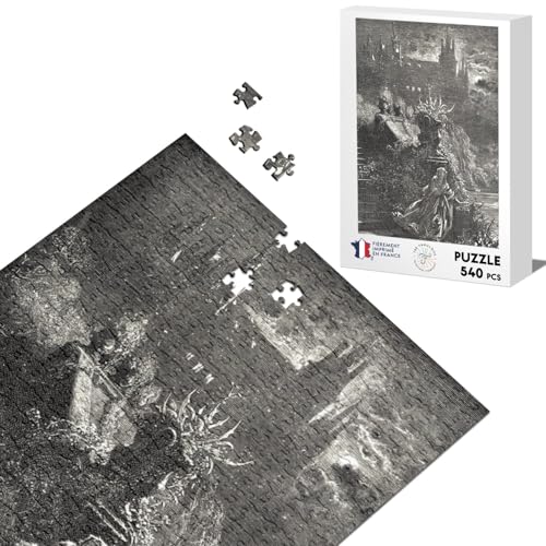 Klassische Puzzle 540 Teile Staffelei Geschichte Illustration Gustave Dore Gravur von Fabulous