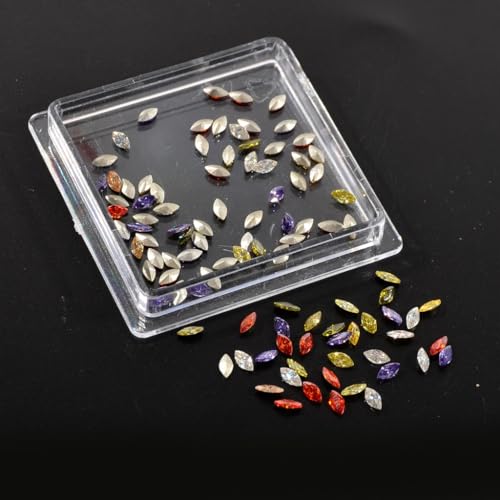 100 Stück modische Zirkon-Schmuck-Anhänger, Kristall, 3D-Strasssteine, Dekoration 100 Stück modische Zirkon-Schmuck-Anhänger, Kristall, 3D-Strasssteine, Dekoration von FackLOxc