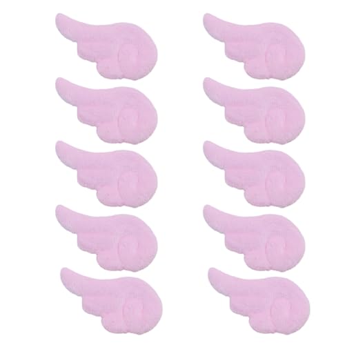 10PCS Süße Farbe Flügel Form Applikationen Für Kleidung Nähen Patches Handgemachte Kopfbedeckungen Haar Clips Zubehör von FackLOxc