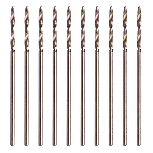 10x Langlebig Gegossene Hartplastik HSS Twist Bohrbits Set 1mm Runde Schafttitanbeschichtete Oberfläche Zum Bohren Von Holzbearbeitung von FackLOxc