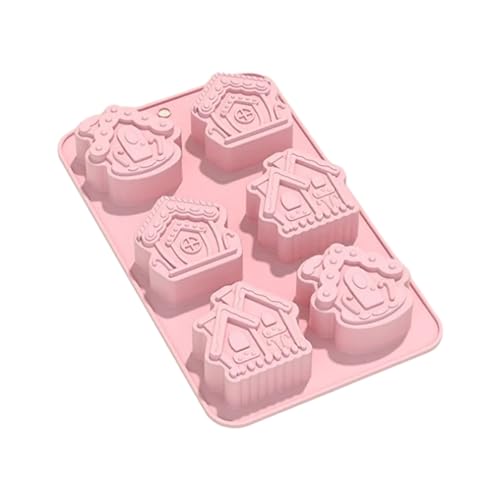 6-Cavity Herz Silikonform Fondant Form Kuchen Lieferungen Backwerkzeugharzharz Handgefertigtes Soap Schimmelpilze von FackLOxc