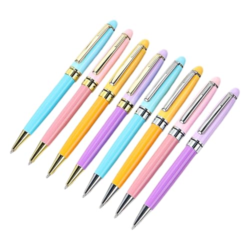 8Pcs Metall Kugelschreiber Twist Action Kugelschreiber Business Unterzeichnung Stift Glatt Zu Schreiben Für Hotel Rezeption Büro von FackLOxc