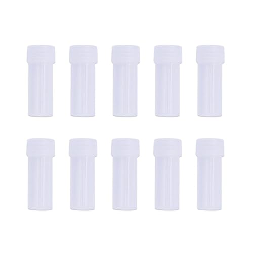 FackLOxc 10pcs Clear Sewing Nadel Aufbewahrungsrohr Plastikstiftflasche Perlen Buttonbehälter Box Feltze Nadel von FackLOxc