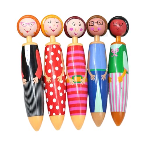 FackLOxc 5 PCs 0 7 Mm Kugelschreiber Glattes Schreiben Von Stift Blue Tinks Press Stift Creative Dolls Retractable Kugelschreiber Für Die Schule von FackLOxc