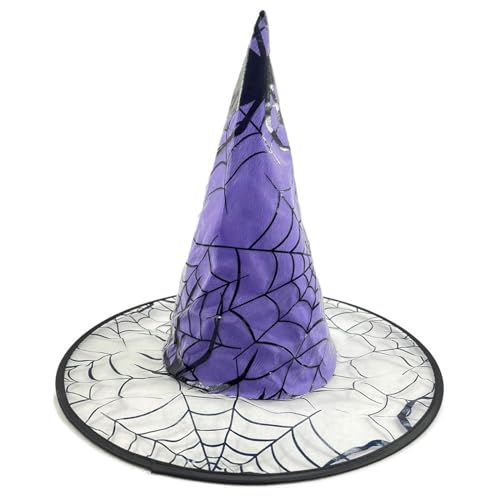 FackLOxc 6 Stück tragbarer Hexenhut, Ornament, große Größe, Zaubererhut, zarter Halloween-Hut für Partys und Verkleidungen von FackLOxc