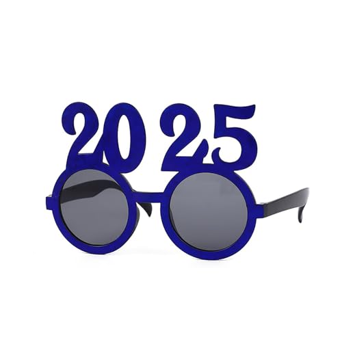 FackLOxc Leichte 2025 Neujahrsparty-Brille, Feiertage, Partys, Neuheit, Brillenrahmen, geeignet für jedermann von FackLOxc