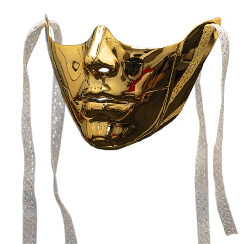 FackLOxc Uni Maskerade Beauty Cosplay Mechanisches halbes Gesicht für Karneval Halloween Dress Up Party von FackLOxc