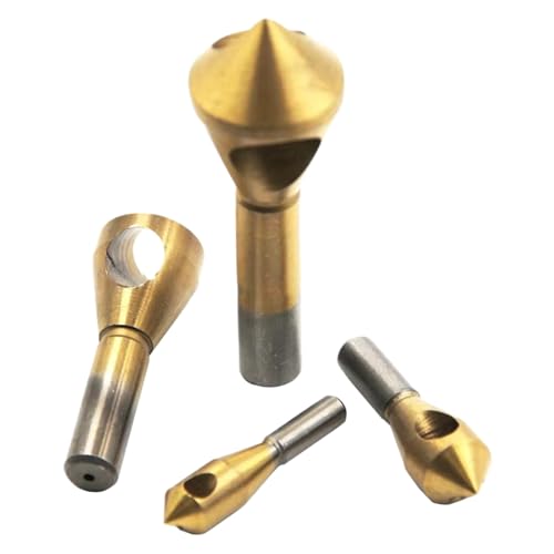 Hochgeschwindiger Stahlbeschichtungs Countersink Bohrer Bit 4PCs Für Professionelles Entlüften In Mehreren Materialien Für Materialkammern von FackLOxc