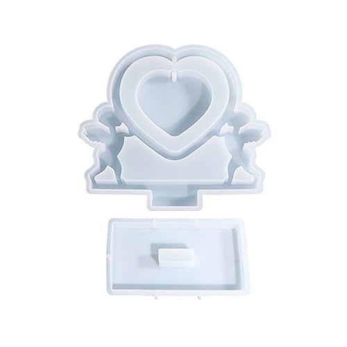 Silikonform mit Aufschrift "Memories Cupids Heart Photo Frame", Epoxidharz, für Zuhause, Büro, Ornamente von FackLOxc