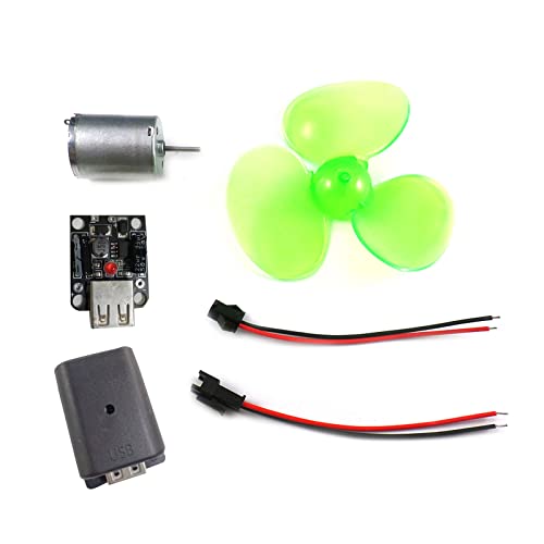 Tragbare Windkraftgeneratoren DIY Kit Mikro Windkraftgeneratoren Motor Lernspielzeug Outdoor Telefon Mini Windmotor von FackLOxc