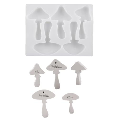 Vielseitige Pilz Display Ornament Silikonform Set Zum Erstellen Entzückender Pilzförmiger Kerzen Und Dekorationen von FackLOxc