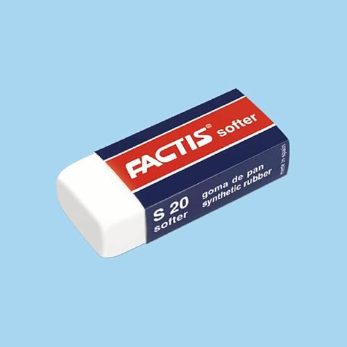 10 x S20 Radiergummis mit Schärpe aus Karton FACTIS® von Factis