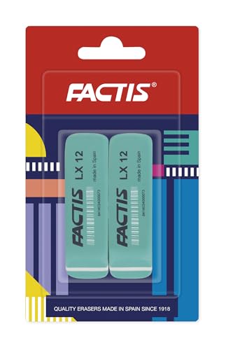 Blister 2 Radiergummis LX12 FACTIS® von Factis