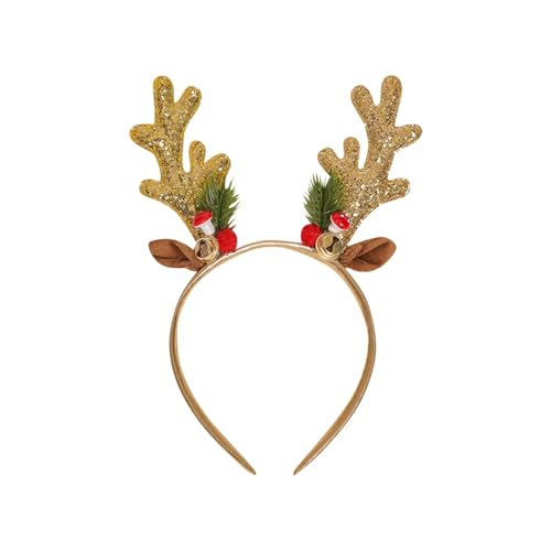 Weihnachtskopfschmuck Rentier Stirnbänder Christmas Hair Accessories Weihnachtsmütze Weihnachten Rentier Kostüm Stirnbänder für Erwachsene und Kinder (Farbe C) von Factorys