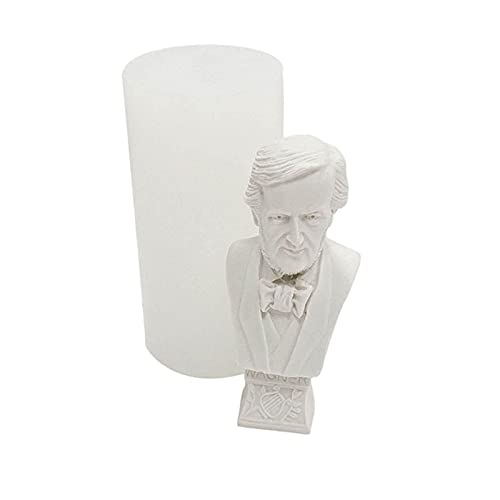 Facynde 3D Büste Form - Silikon Kerzenformen - Idol Portrait Skizze Gips Silikonform für Handwerk - Hausgemachte Seife Statue Aroma Kerze Epoxidharz von Facynde