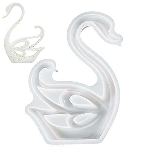 Facynde 3D Schwanenform,Epoxidformen Silikon - 3D Schwan Harz Silikonform Schwan Silikon Aromatherapie Form Große Resin Silikonform, Silikonform Tiere Epoxidharz von Facynde