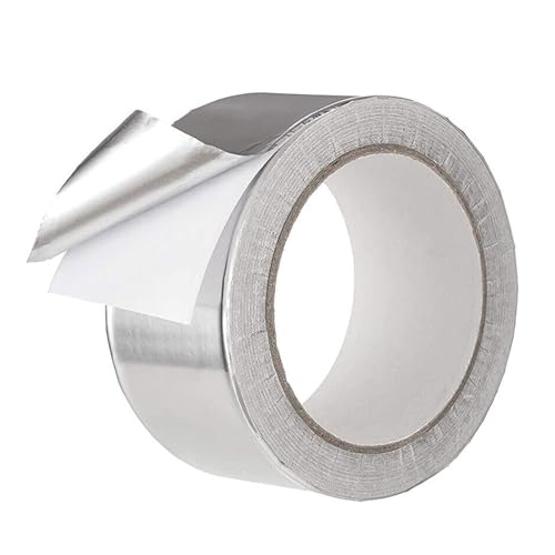 Facynde Aluminium Klebeband Hitzebeständiges Klebeband Selbstklebendes Alu-Klebeband-Aluband, Wasserdichtes- Und Hitzebeständiges Band Zum Versiegeln, Reparieren Und Isolieren von Facynde