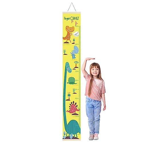 Facynde Wachstumstabelle für Kinder - Wanddekor-Höhenmesslineal aus Stoff und Leinwand - Geruchloses, Robustes, sicheres Messlatten-Lineal für Kinderzimmer und Spielzimmer von Facynde