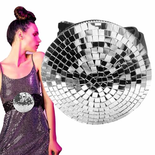 Glitzer-Gürteltasche, Glitzer-Party-Taillentasche - Glitzer- und Glow-Fanny-Pack,Glitzernde und leuchtende Gürteltasche für modische Disco-Hochzeiten, Karneval, Maskeraden, Clubs, Partys, Cosplay von Facynde